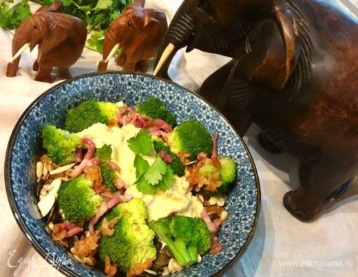 Африканский салат с брокколи