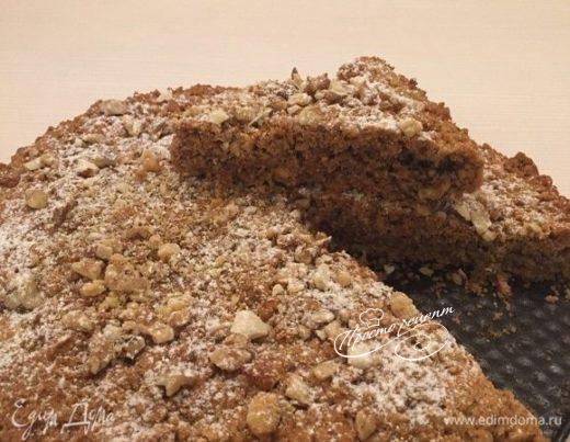 Кофейный пирог с грецкими орехами