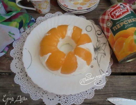 Персиково-творожный десерт