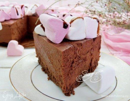 Муссовый торт из шоколада и маршмеллоу