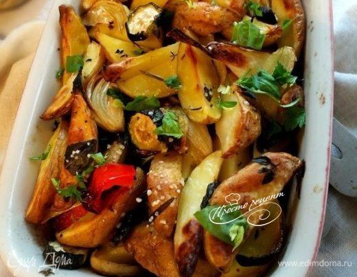 Маринованный картофель с овощами