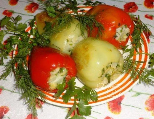 Перец с цветной капустой и сыром