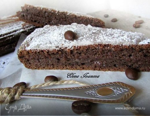 Черёмуховый пирог с шоколадной начинкой