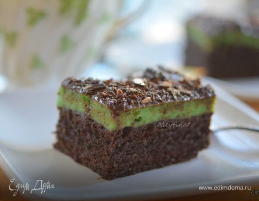 Брауни с мятным вкусом (Creme De Menthe Holiday Brownies)